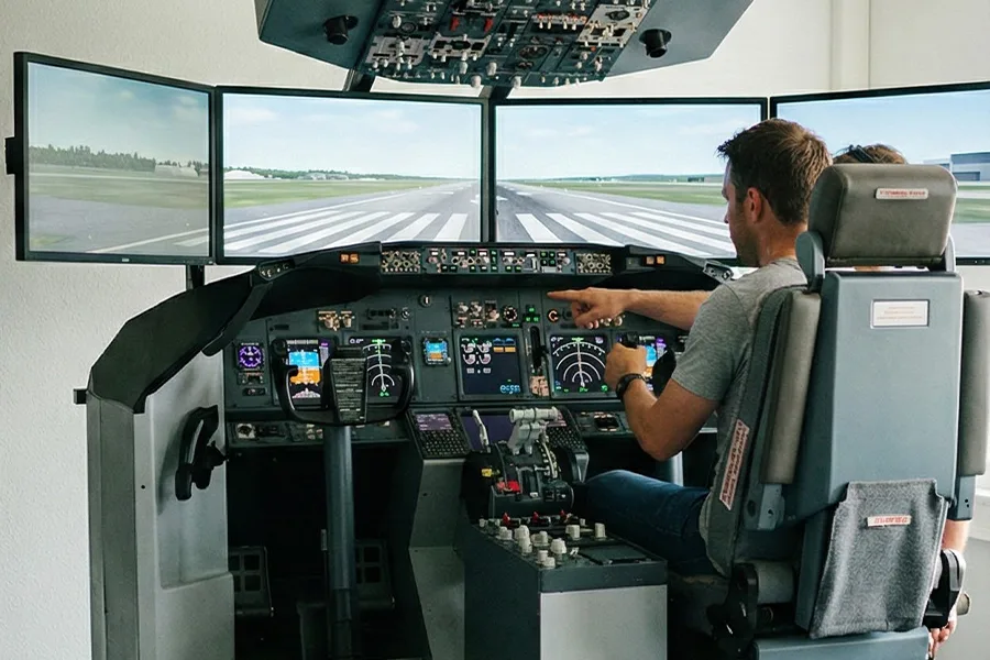 آموزش پرواز با فلایت سیمولاتور